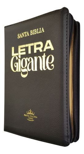 Biblia Reina Valera 1960 Letra Gigante Con Forro Y Cierre