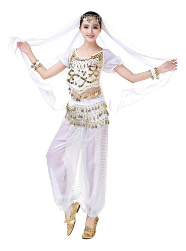 Pantalón Corto De Lentejuelas Para Danza India