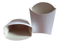 Comprar Porta Papas Fritas, Porta Tequeños Blancas Peq. (400 Unid.)