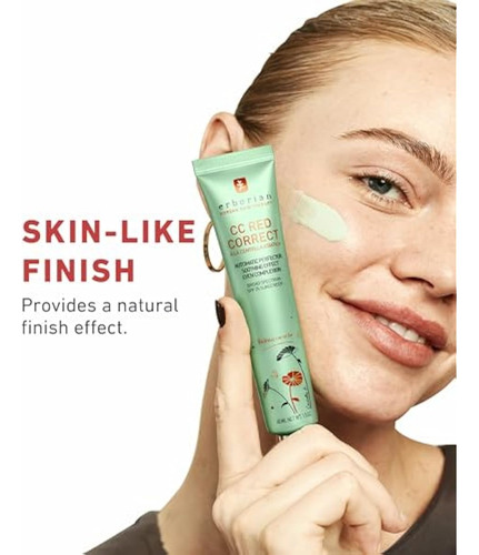 Erborian Cc Red Correct Para Mujer Con Centella