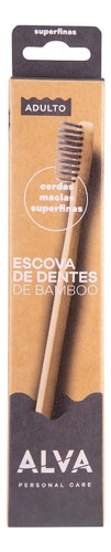 Kit Alva Bamboo Escova De Dentes Adulto Com 4 Unidades Cada