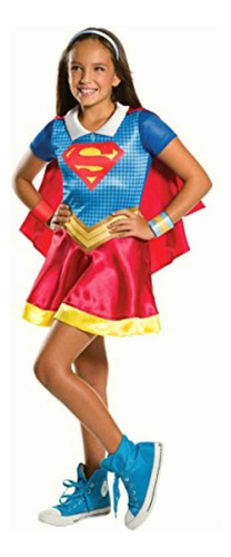 Dc Superhero Disfraz De Superchica Para Niñas, Talla M