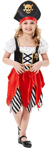 Disfraz De Pirata Para Niñas De Wizland, Vestido De Princesa