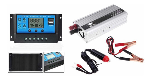 Imagen 5 de 8 de Convertidor Inversor 12v 220v 2000w Con Regulador 30 Amperes