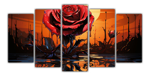 5 Artes De Pared Creativa Magnolia Pop Art 150x75cm