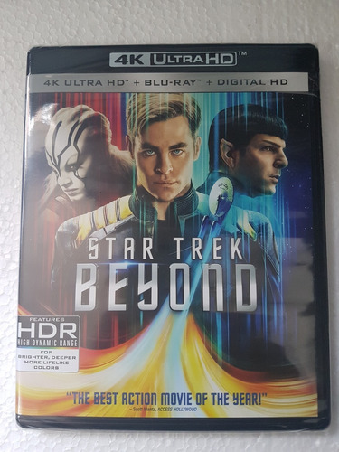 Blu Ray 4k Ultra Hd Star Trek Sem Fronteiras - Dub/leg. Lacr