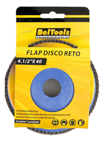 Disco De Desbaste Flap Reto 4.1/2 X 40 - Beltools