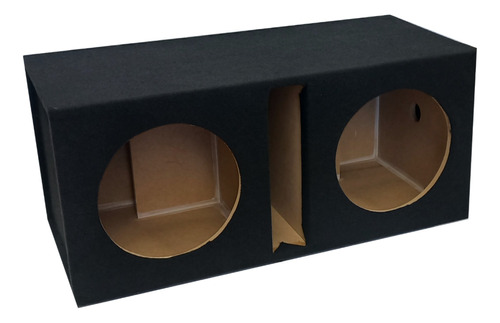 Cajón Doble Para Subwoofer 10 Mdf Porteado Combinado 4.15ft3