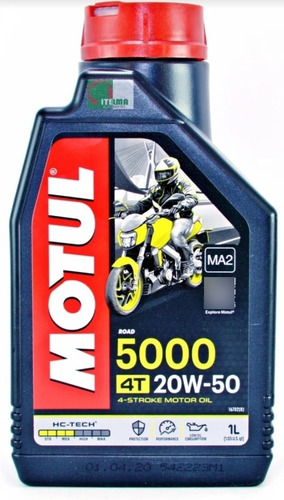 Aceite Motul 5000 20w50 Semi Sintetico Motos 4t
