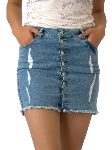 Short con botones al frente sale
