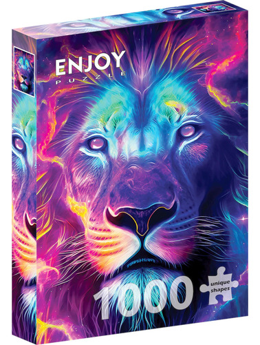 Rompecabezas Su Majestad - El León: 1000 Piezas Enjoy Puzzle