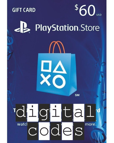 Playstation Código Psn Ps4 Ps3 Usa 60 Usd Digital Codes