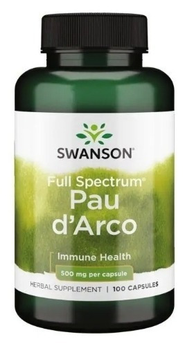 Pau d'Arco Full Spectrum 500 mg x 100 cápsulas Swanson