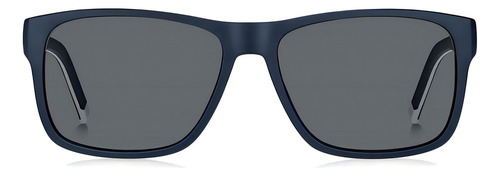 Óculos De Sol Tommy Hilfiger Masculino Azul Th1718 0ju 56/ir