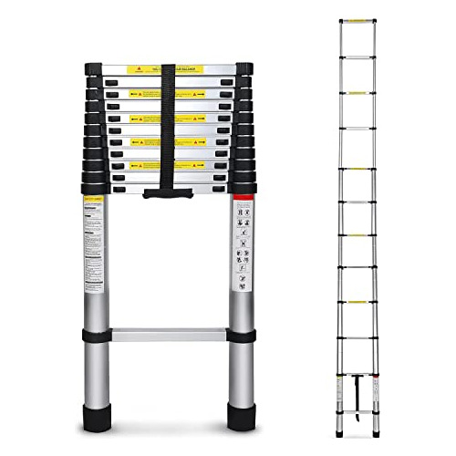 Escalera Telescópica De Aluminio De 16.4 Pies Trabajo ...