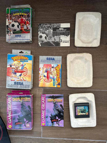 Lote Caja Manuales Sega Game Gear Original Inserts