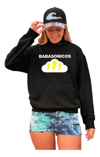 Sudadera Con Bolsa Frontal Unisex Babasonicos Jessico Voz