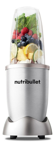 Licuadora portátil Nutribullet 600-series 5 accesorios 600W 710 mL steel con vaso de tritan 120V - Incluye 5 accesorios