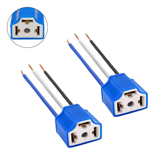Socate H4, Conector De 3 Patas Para Bombillo H4, (ceramica)