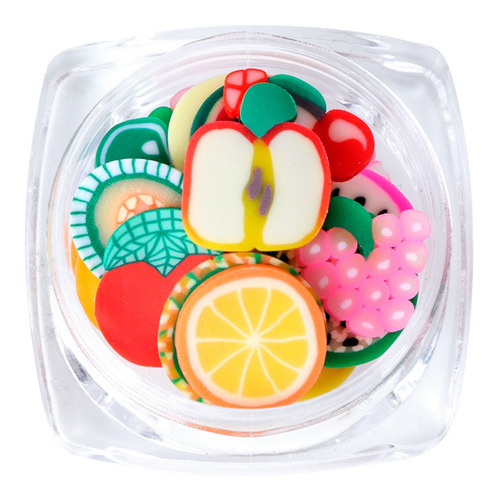 Frutas Encapsuladas para decoración de Uñas de silicona 12000 Unidades ovaladas