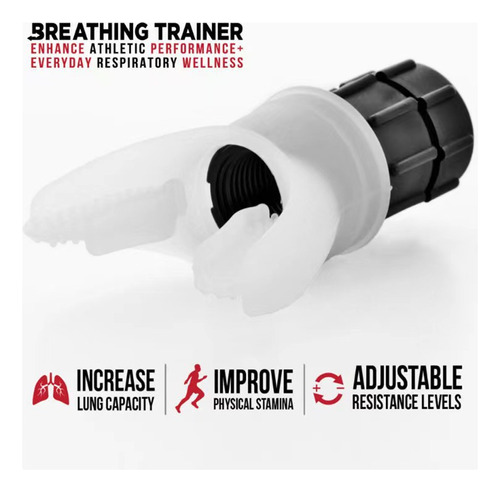 Entrenador De Respiración Con Resistencia Y Expansión Pulmon