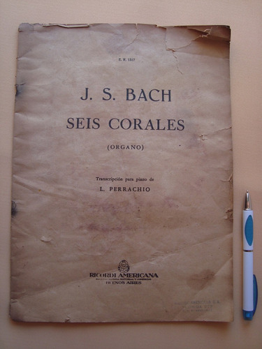 Seis Corales Organo Trans Para Piano Johann Sebastian Bach