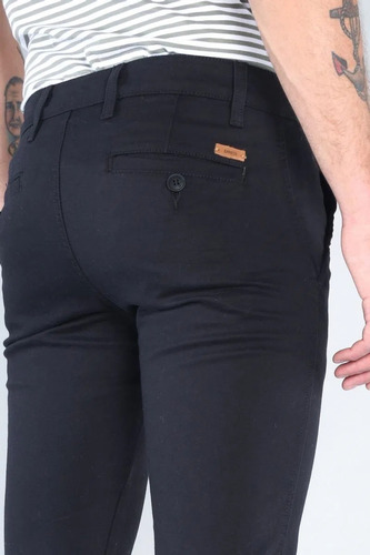 Pantalón Hombre Vestir Gabardina Oggi Jeans Chinos Slim Fit