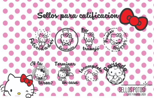 Sellos Para Maestros Hello Kitty