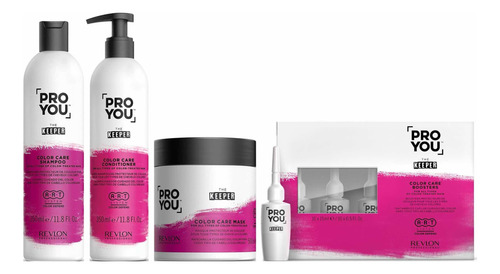 Pack Pro You Revlon Shampoo + Cond + Máscara + Ampollas