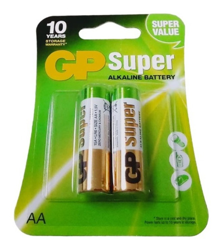 Pila Batería Aa Super Alcalina Gp Blisters Tienda Fisica