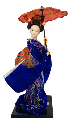 Estatuilla Japonesa De Geisha Lady De 9  , Antigua Estilo A