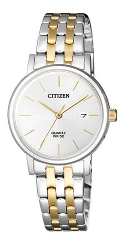 Reloj Citizen Dama Eu6094-53a Plateado-dorado Fecha Original