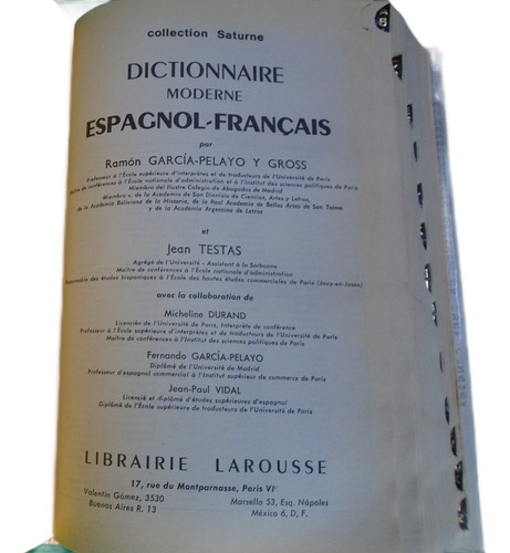 Dictionnaire Francais Espagnol - Espagnol Francais Larousse