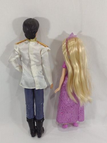 Boneca Rapunzel Príncipe Flynn Rider Enrolados Disney Hasbro (Usado)