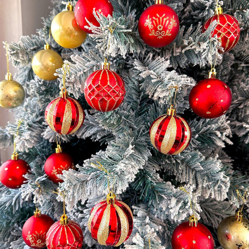 Esferas De Navidad,30 Unidades 6cm Juego De Bolas De