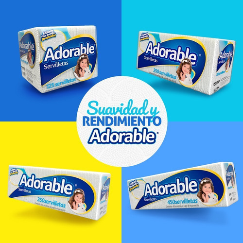 Servilletas Adorable 350 Servilletas