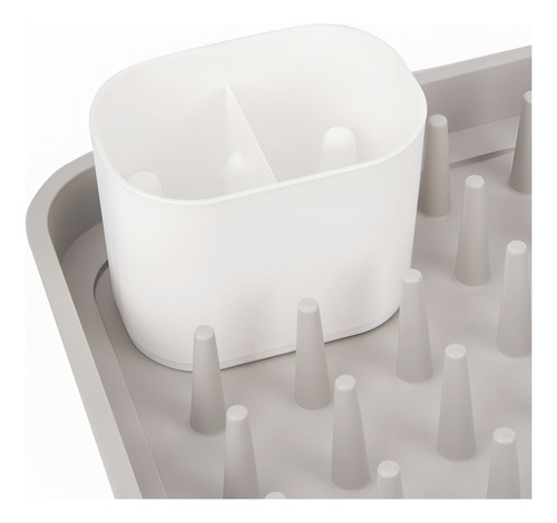 Escurridor De Platos Begônia De Plástico Moderno Gris