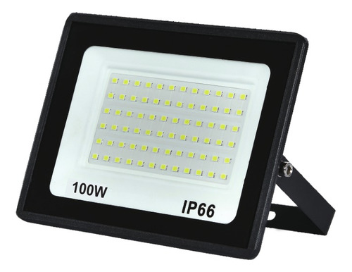 Kit 5 Refletor Led 100w Holofote Bivolt Prova Dágua Luz Frio