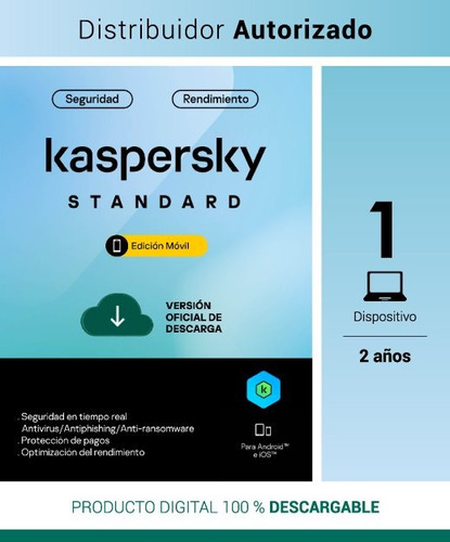 Kaspersky Standard 1 Usuario 2 Años