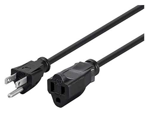 Cable Monoprice 105296 Alargue, 16 Awg, 1 Pie Pack De 1 Negr