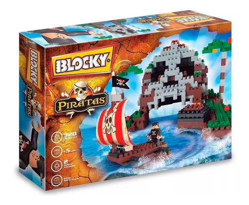 Blocky Isla Pirata Para Nene - 340 Piezas