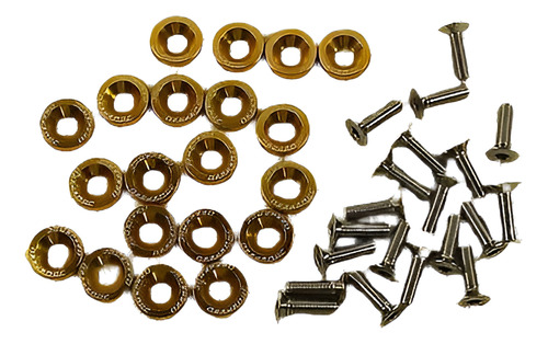 20pcs Oro Cnc Billet Aluminio Guardabarros Lavadora Motor Ba