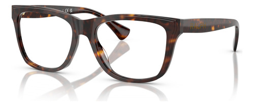 Montura de gafas Ralph Ralph Lauren Ra7170u 5003 de 55 colores, color habanero oscuro y brillante