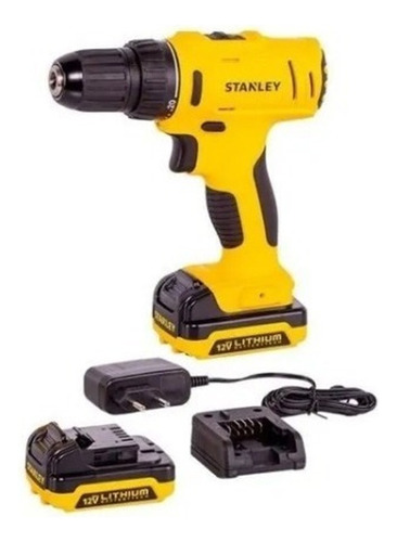 Parafusadeira Furadeira 12v + Maleta Scd121s2k-br Stanley