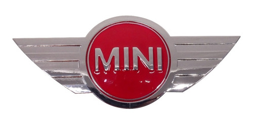 Logo Emblema De Capot Mini Cooper Rojo
