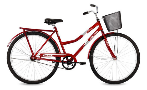 Bicicleta Mormaii Aro 26 Soberana Carbono Estilosa V-brake Cor Vermelho