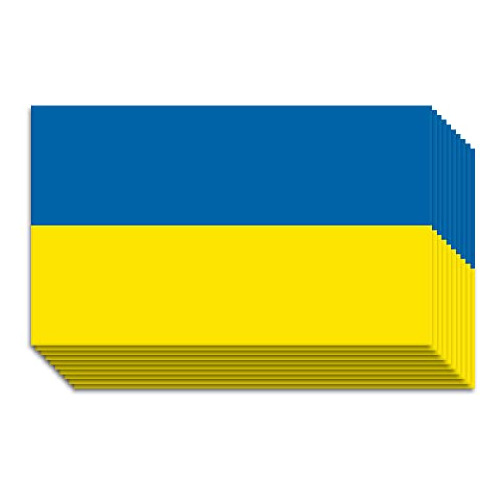 Calcomanía De Ucrania De 3x5 Pulgadas, Bandera De Ucra...
