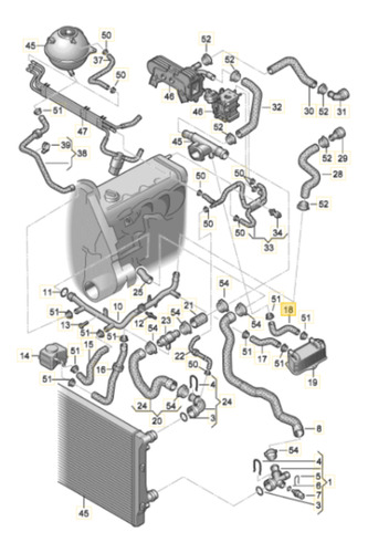 Manguera Enfriador De Aceite Vw Vento Mk5 1.9 Tdi