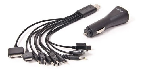 Cargador Usb Con Multiadaptador 12v / 24v Kube Kbch001b