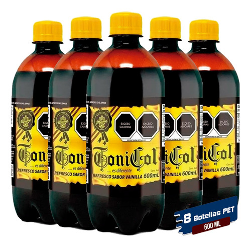 Tonicol Refresco Sabor Vainilla 600 Ml - 8 Pack Ml